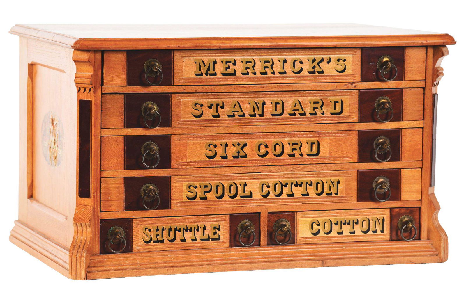 6-DRAWER MERRICK'S SPOOL CABINET. (1 of 6)