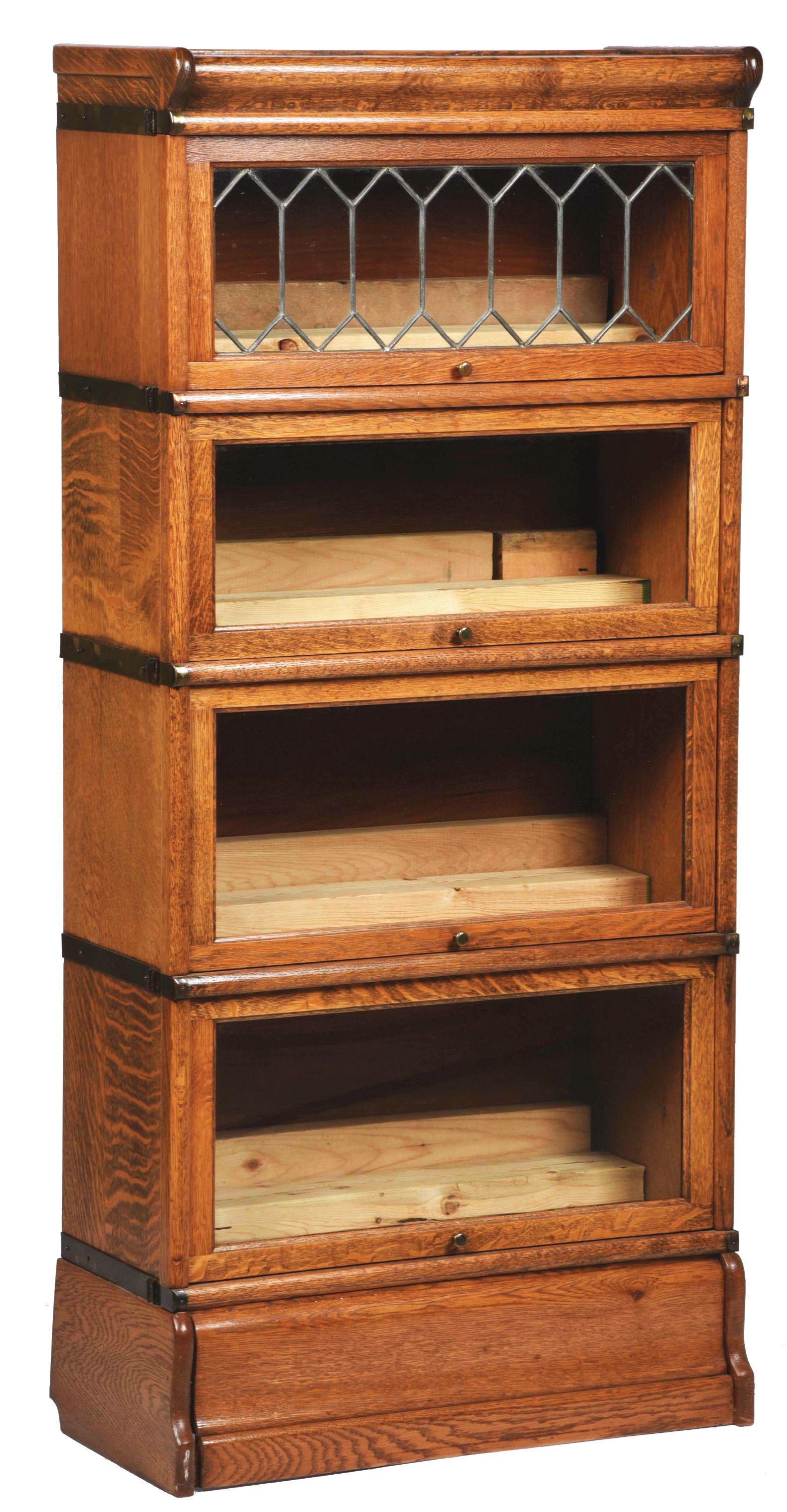 GLOBE-WERNICKE STACKING BOOKCASE. (1 of 4)