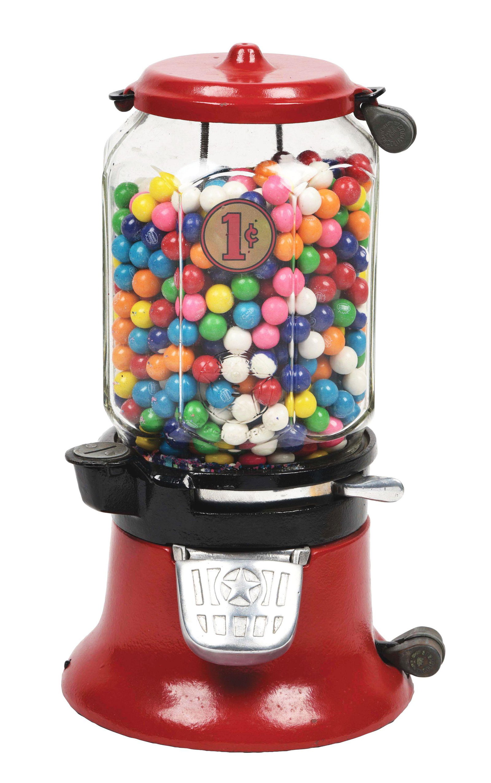 1¢ COLUMBUS GUMBALL MACHINE. (1 of 4)