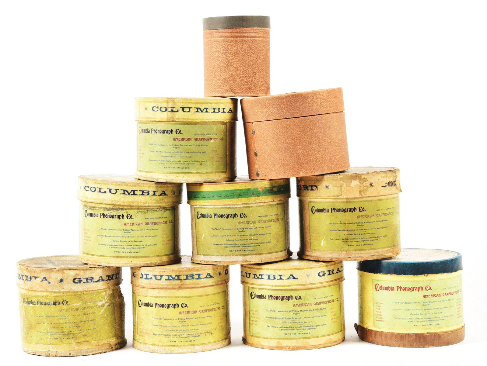 LOT OF COLUMBIA GRAND WAX RECORDS WITH 2 LA JUIVE (1 of 4)