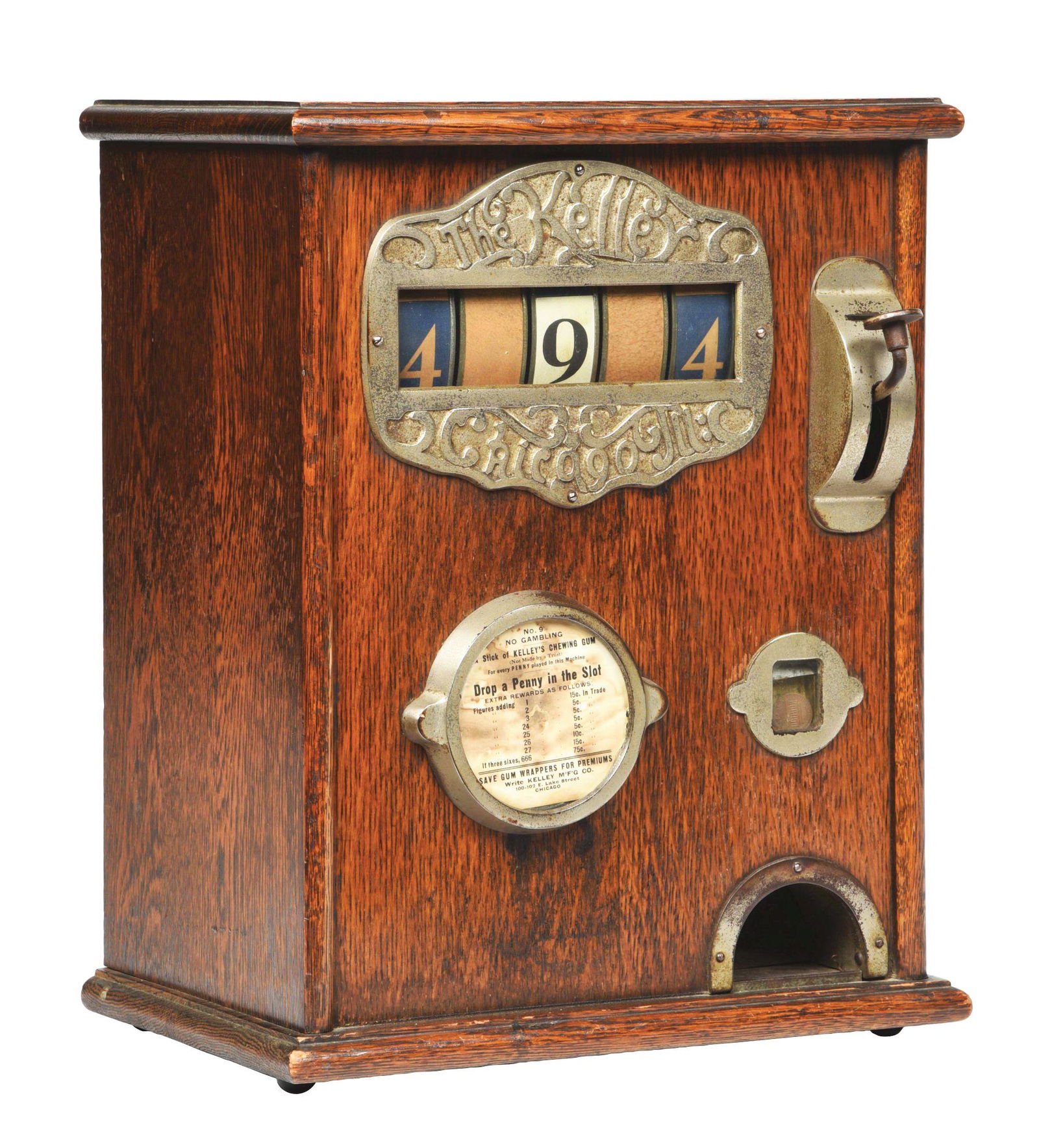 THE KELLY GUM VENDING MACHINE AND TRADE STIMULATOR. (1 of 9)