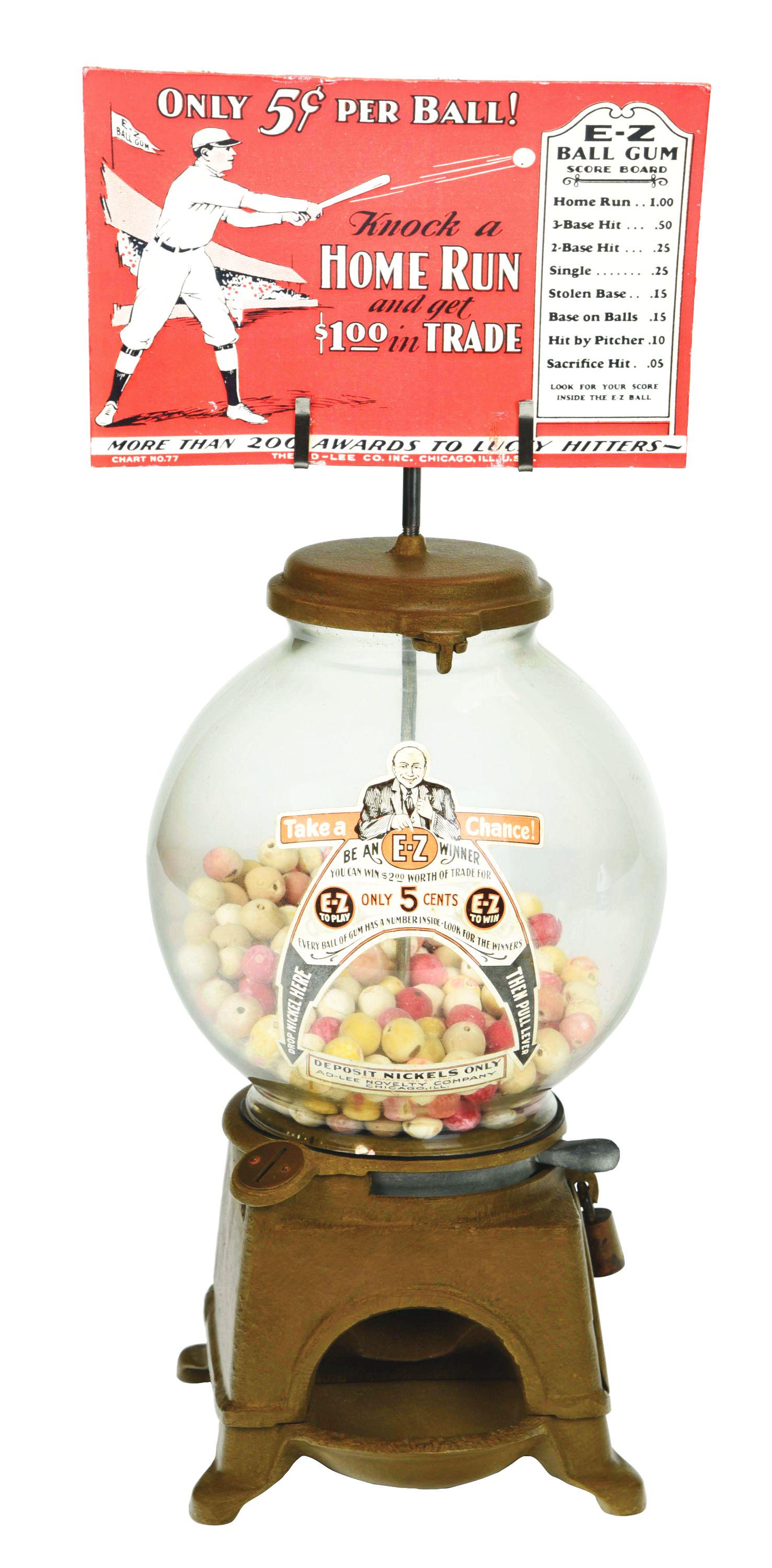 5¢ AD-LEE E-Z GUMBALL TRADE STIMULATOR. (1 of 6)