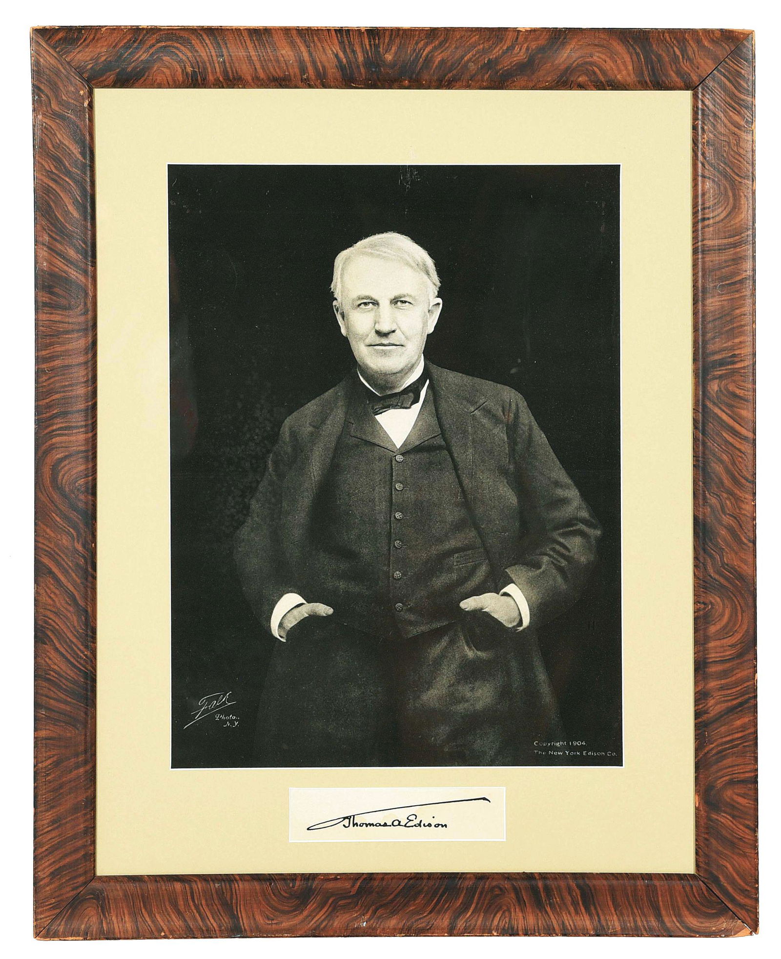 PORTRAIT OF THOMAS EDISON. (1 of 3)