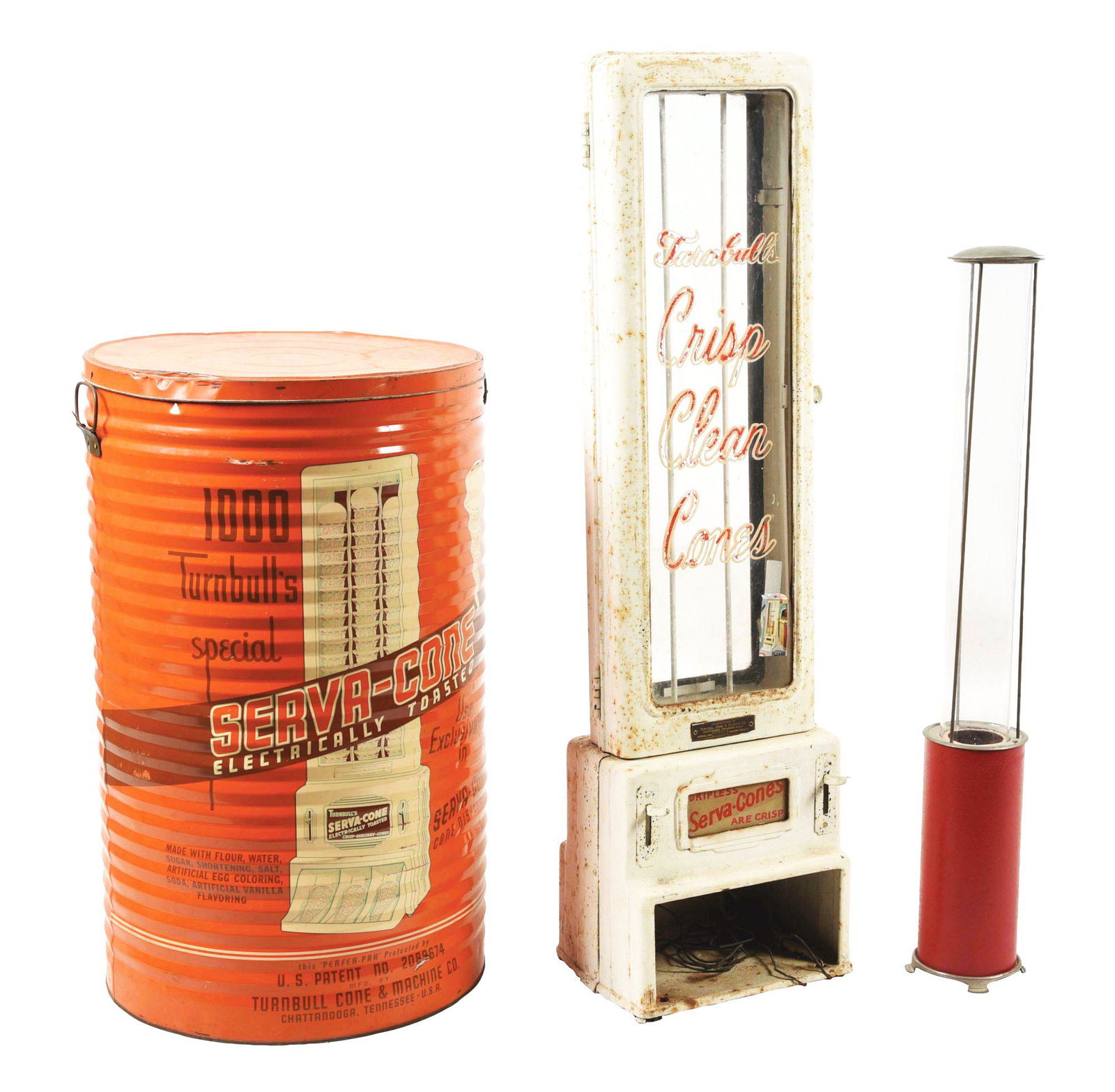 LOT OF 3: ICE CREAM CONE ITEMS. (1 of 7)