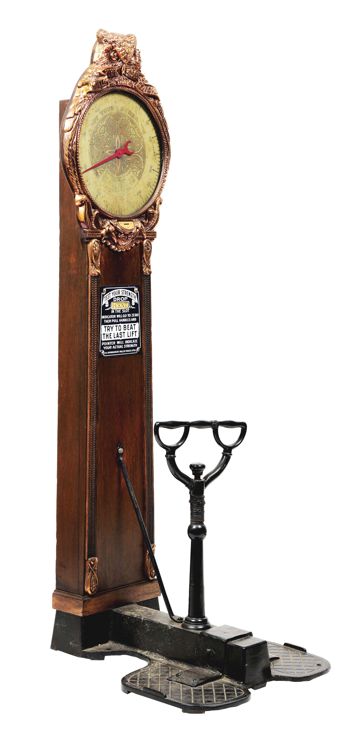 MILLS NOVELTY COMPANY PERFECT MUSCLE DEVELOPER. (1 of 5)