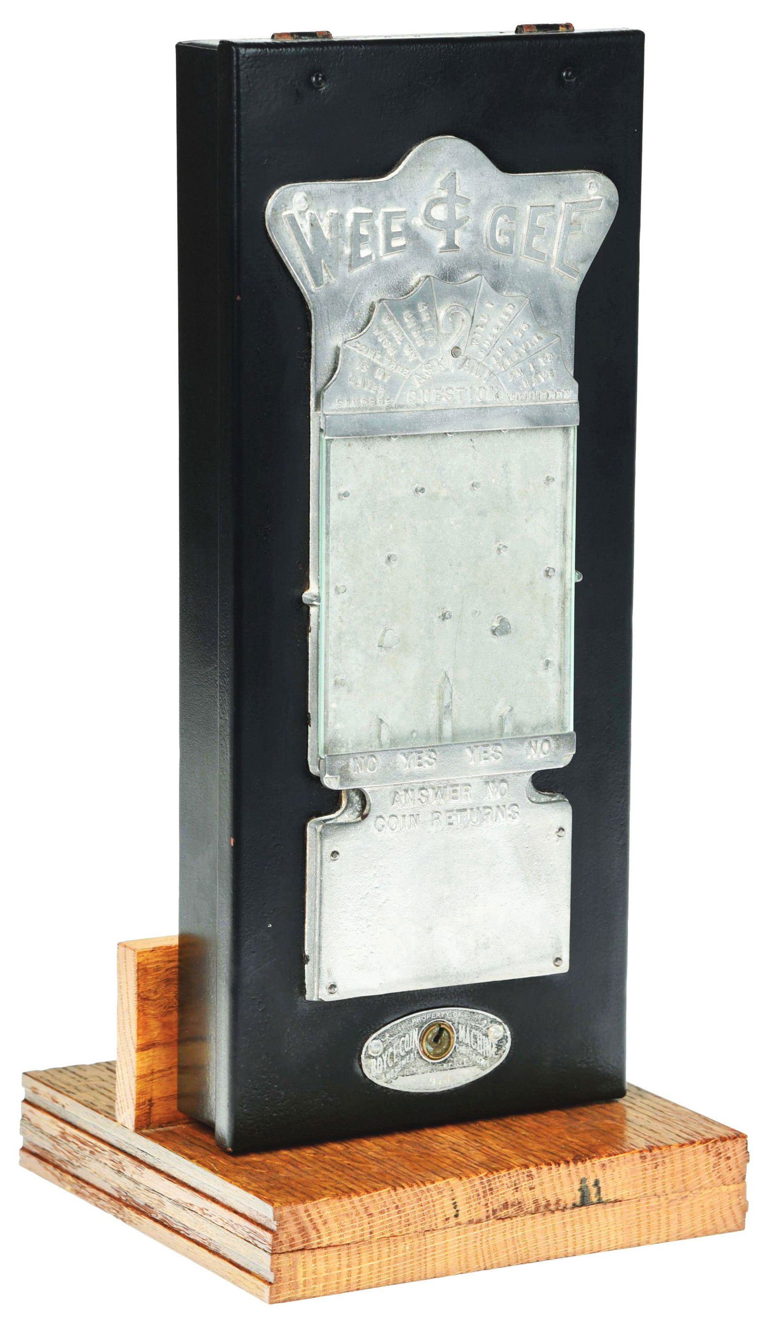 1¢ BOYCE COIN COMPANY WEE GEE COUNTERTOP ARCADE GAME. (1 of 6)