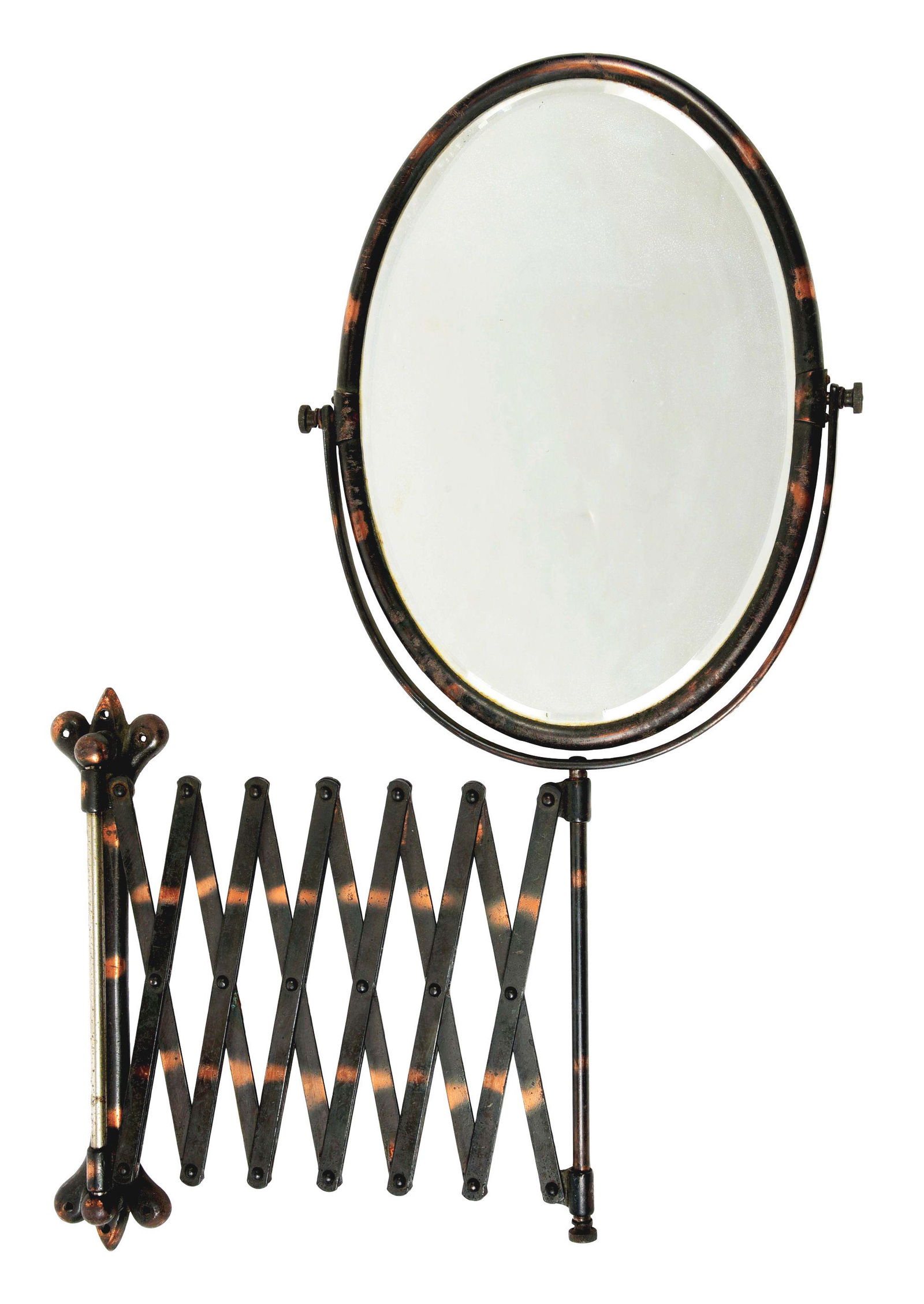 AN ORIGINAL COPPER FLASH WALL-MOUNT EXTENSION SCISSOR (1 of 3)