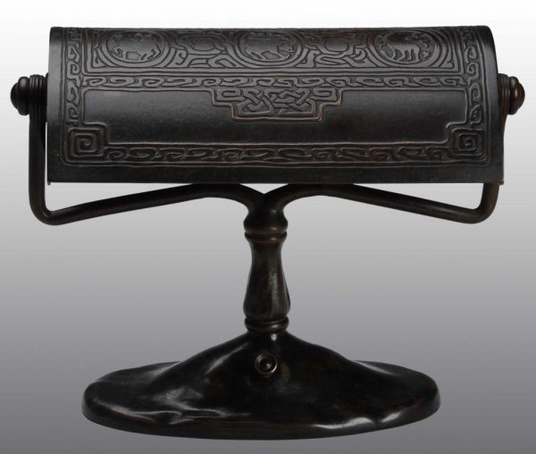 Tiffany Zodiac Desk Lamp.: Description Base incised Tiffany Studios, NY #414. No damage or repairs. Condition (Excellent). Size 9" x 11".