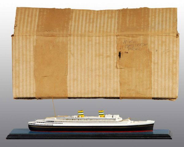 Lot of 2: Wooden Van Ryper Ship Models.: Description Marked "Technical Model Service" on bottom. Very well done. Includes one original box. Condition (Near Mint - Mint). Size Largest: 14" L.