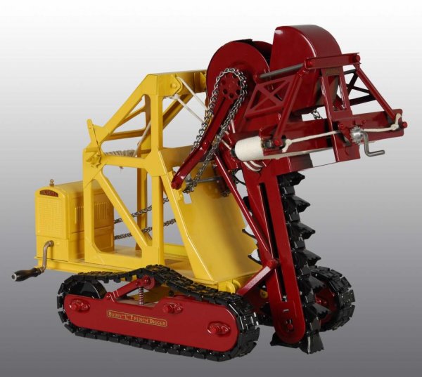 Pressed Steel Buddy L Trench Digger Toy.
