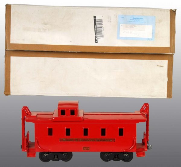 Pressed Steel Buddy L Railroad Caboose Toy.: Description American. T production. New old stock. Includes the original shipping box. Size 22" L.