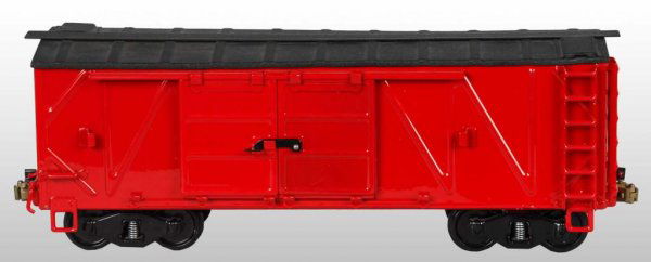 Pressed Steel Buddy L Outdoor Railroad Boxcar.: Description American. Contemporary. T production. New old stock. Made to the exact scale of the original Buddy L. Size 22" L.