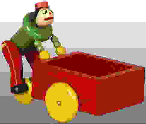 Fisher Price No. 740 Push Cart Pete Toy.