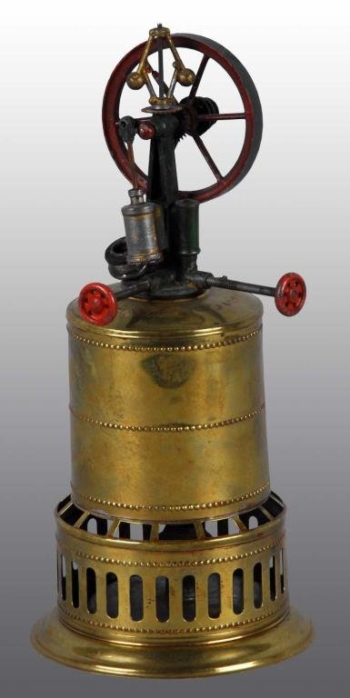 Weeden No. 5 Boiler Steam Engine.: Description The boiler is inscribed like the earlier model; however, the engine and flywheel from a 4B were married to this base to form the no. 5 engine. Very rare engine. Condition (Very Good). Size