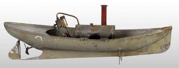 Weeden No. 2 Live Steam Launch Boat Toy.: Description American. Original paint. Some moderate paint loss and wear. Condition (Very Good). Size 16" L.