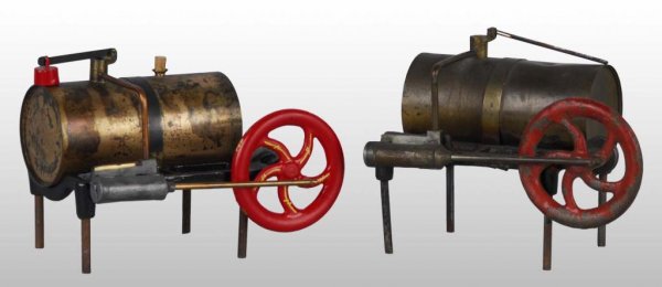 Lot of 2: Buckman Horizontal Engines.: Description Variously listed as no. 1 and as no. 3. Sold by various dealers circa 1875 to 1886. It was given to "salesmen" by the Youths Companion for giving two new subscriptions and paying 25 cents 