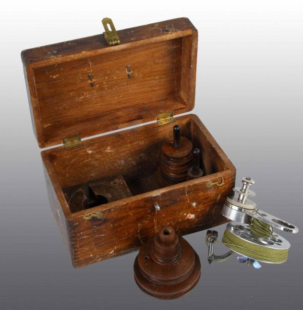 Steam Engine Indicator Accessory Parts.: Description In their original box. Condition (Very Good). Size Reel: 4" x 5".