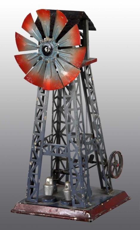 Doll et Cie No. 668 Windmill Steam Toy.: Description With two trip hammers. Condition (Very Good). Size 11" T.