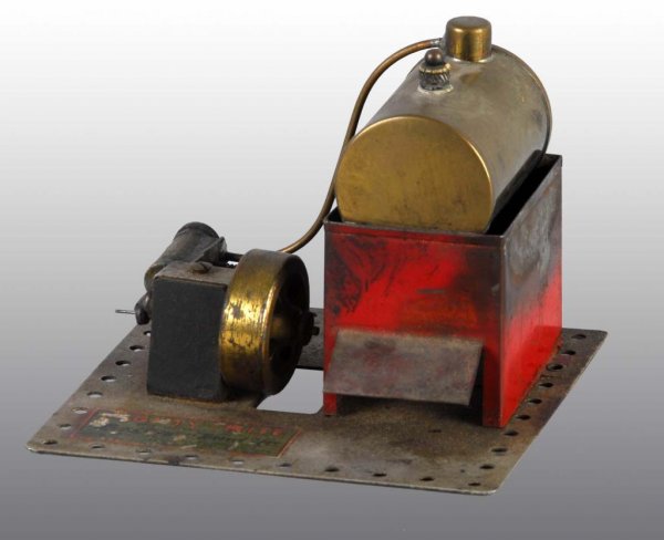 Weeden "Mighty-Mite" Steam Engine Toy.: Description Montgomery Ward was the exclusive sales agent for this model. With the original Montgomery Ward decal. MW designed and named this engine. It was designed to attach to Steel-Tech, Erector a