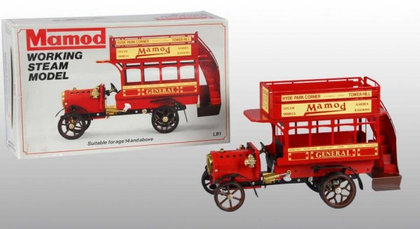 Mamod No. 1410 LB1 Standard London Bus Steam Toy.: Description New in original box. Condition (Mint). Size 17 - 1/2" L.