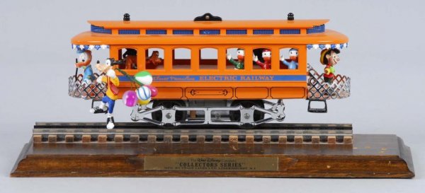 Disney Pride Lines Collector's Series Railway Car: Description Circa 1983. Includes board with track and brass plate. Appears to be unused but the Mickey Mouse figure needs to be put back together. Condition (Near Mint). Size 10 - 1/2" L.