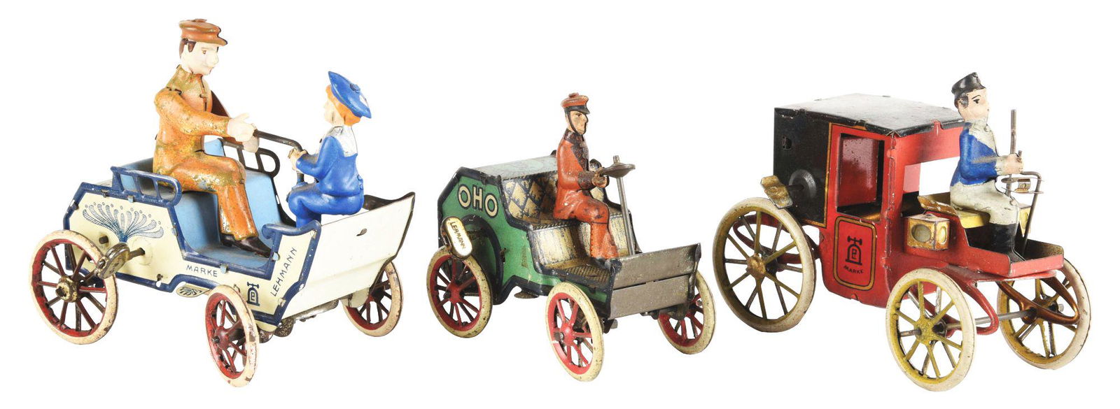 LOT OF 3: GERMAN PRE-WAR LEHMANN TIN LITHO WIND-UP (1 of 3)