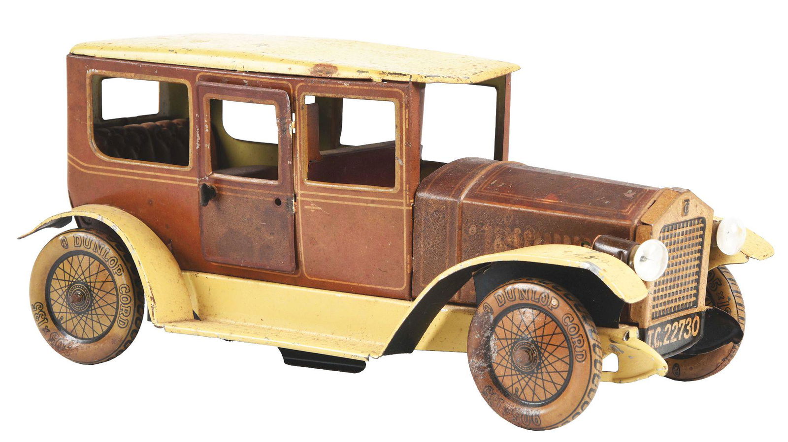 GERMAN TIPPCO TIN LITHO WINDUP AUTOMOBILE. (1 of 3)
