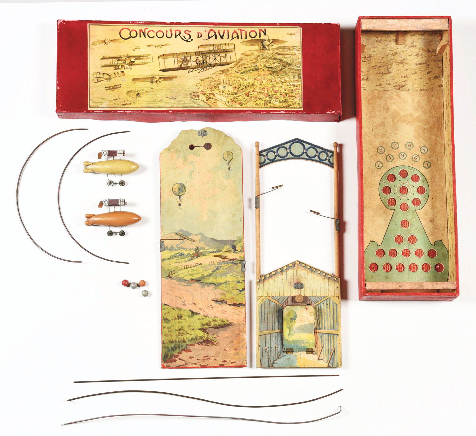 EXCEPTIONALLY NICE EARLY FRENCH AVIATION GAME. (1 of 6)