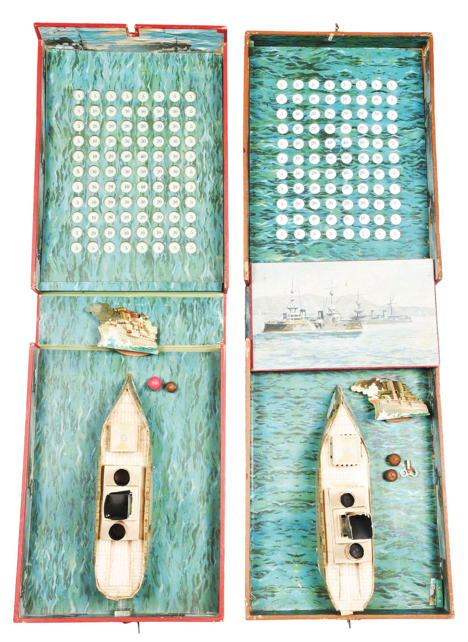 LOT OF 2: EARLY FRENCH BATTLESHIP GAMES. (1 of 4)