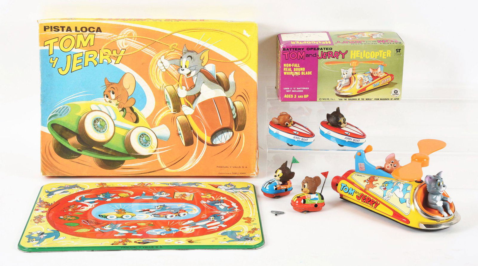 LOT OF 4: TOM AND JERRY TIN LITHO, BATTERY-OPERATED AND (1 of 1)