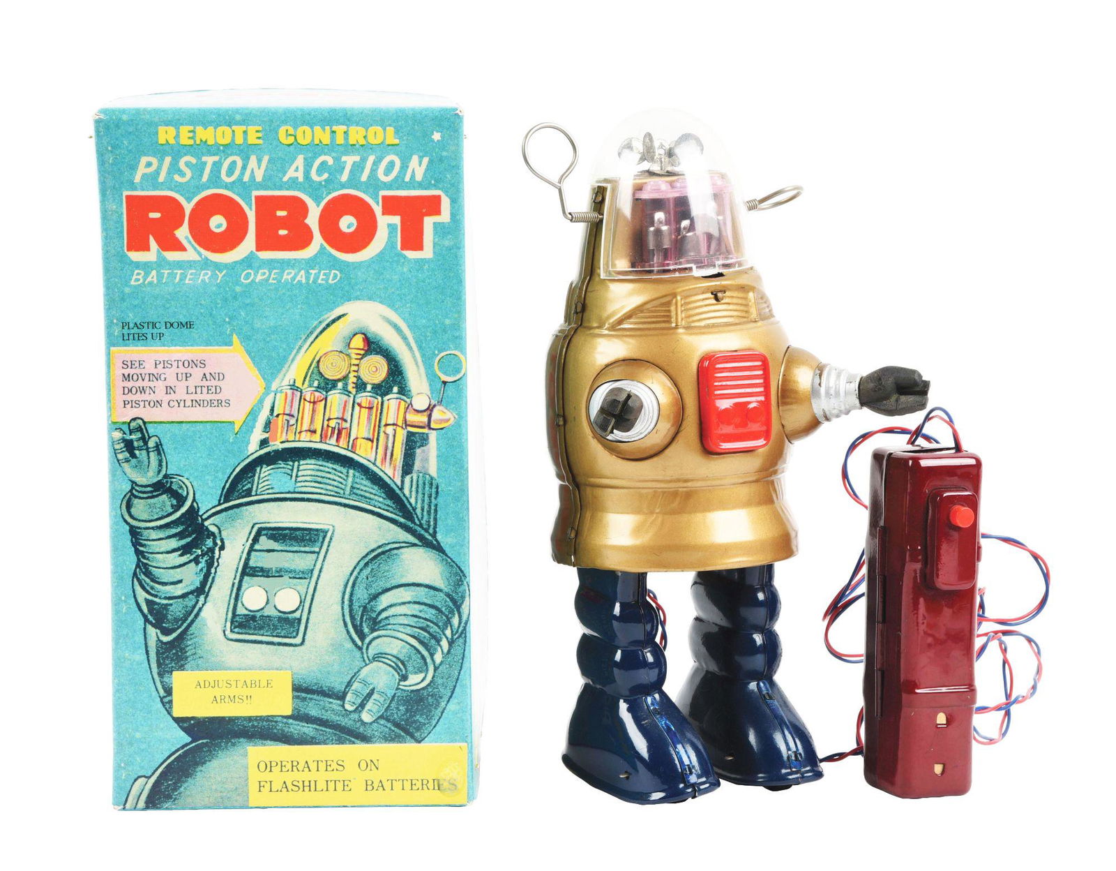 JAPANESE BATTERY OPERATED REMOTE CONTROL TIN LITHO (1 of 4)