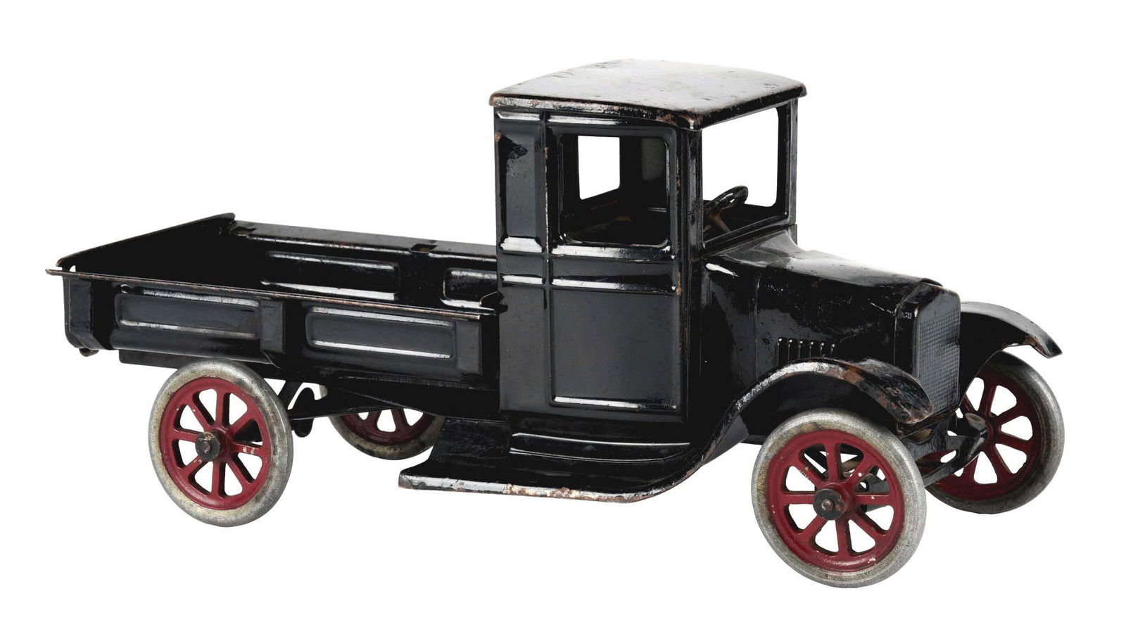 SCARCE PRESSED STEEL BUDDY L STAKE-BACK TRUCK. (1 of 3)