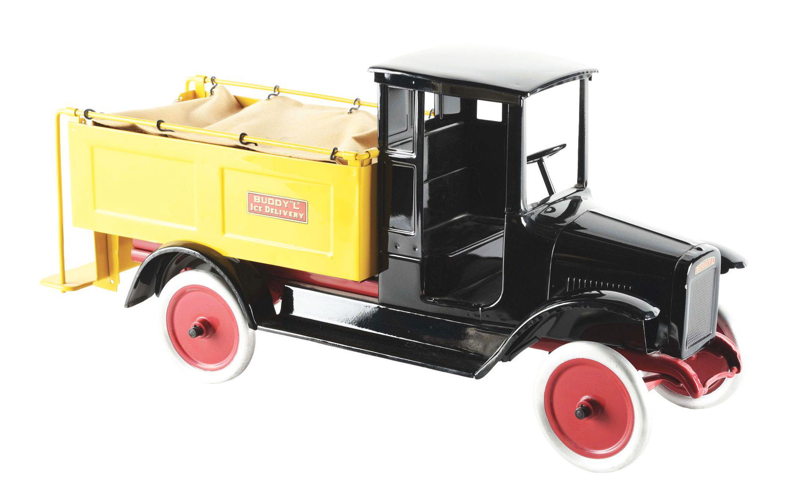 PRESSED STEEL BUDDY L ICE DELIVERY TRUCK. (1 of 3)