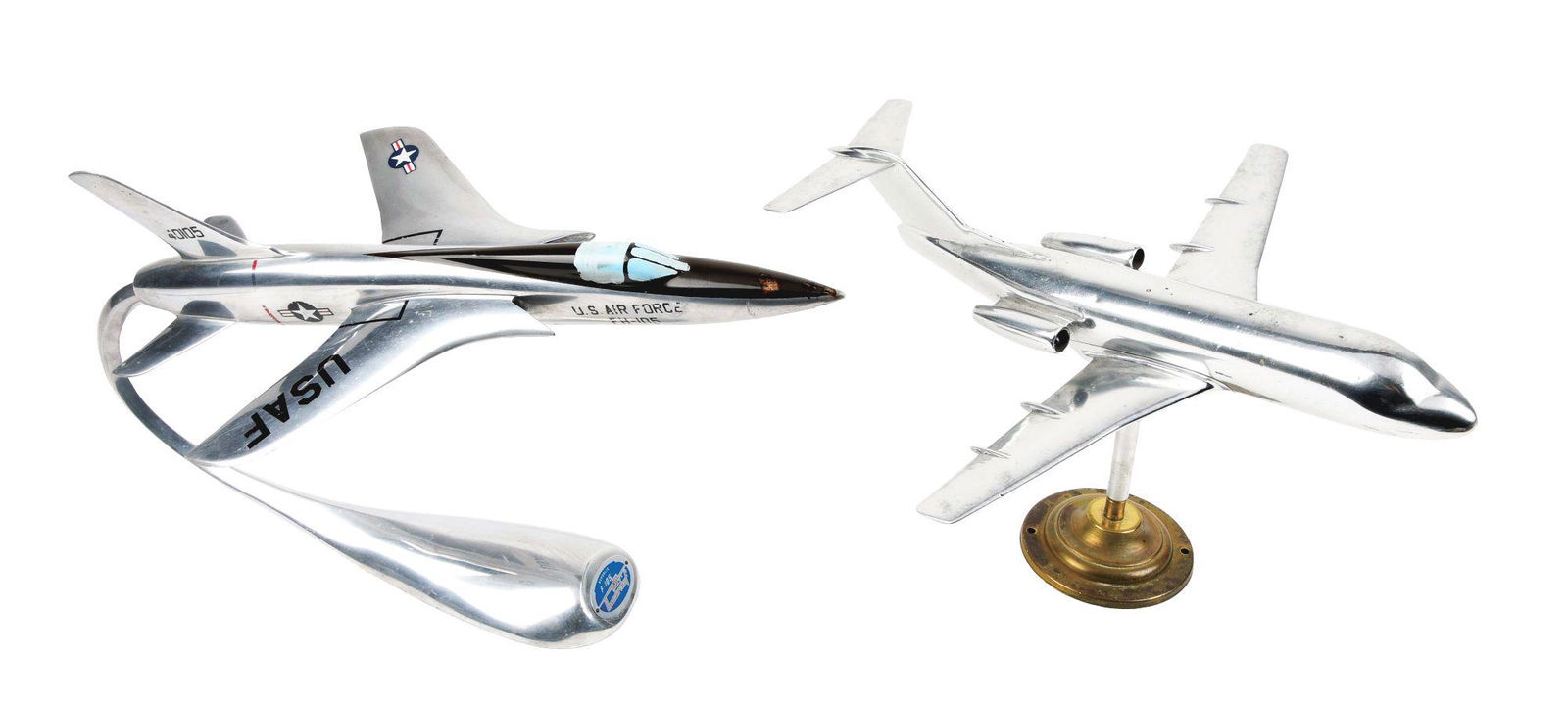 LOT OF 2: REPUBLIC F-105 THUNDERCHIEF AND FOKKER F 28 (1 of 3)
