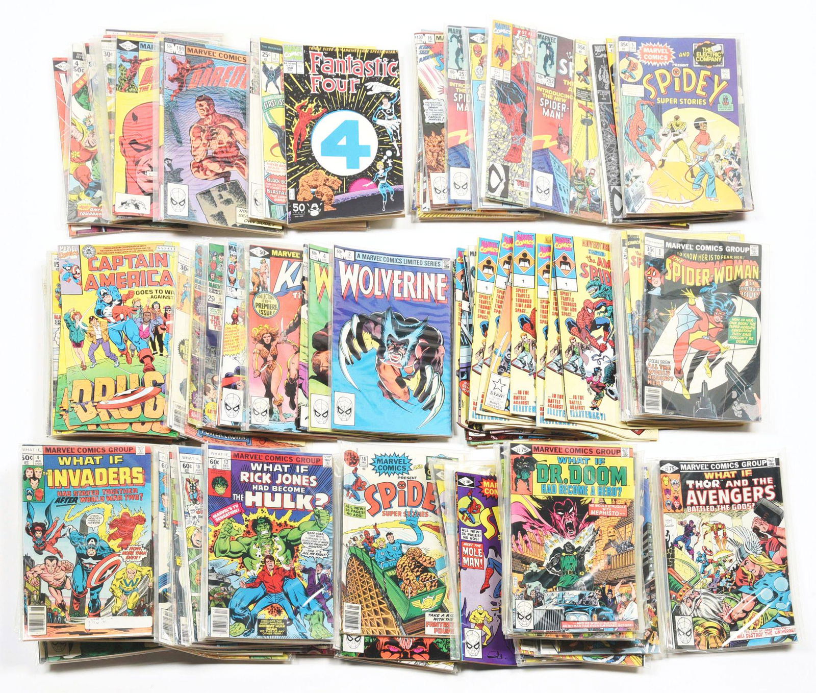 OVER 100 VARIOUS MARVEL COMICS. (1 of 1)