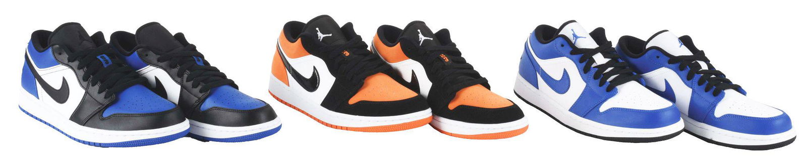 LOT OF 3: AIR JORDAN 1 LOWS. (1 of 8)