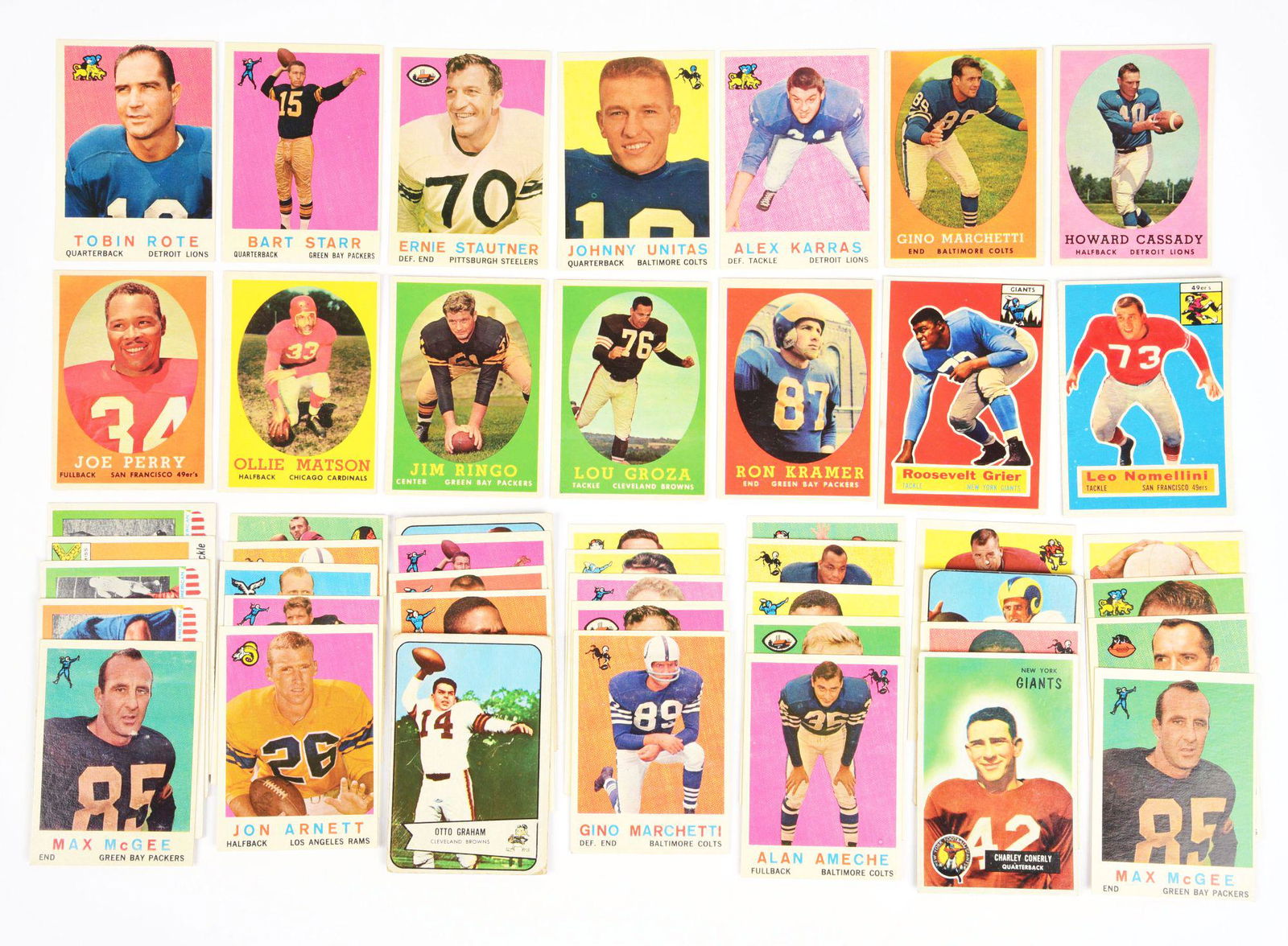 NICE LOT OF OVER 40 TOPPS 1950'S NATIONAL FOOTBALL (1 of 1)