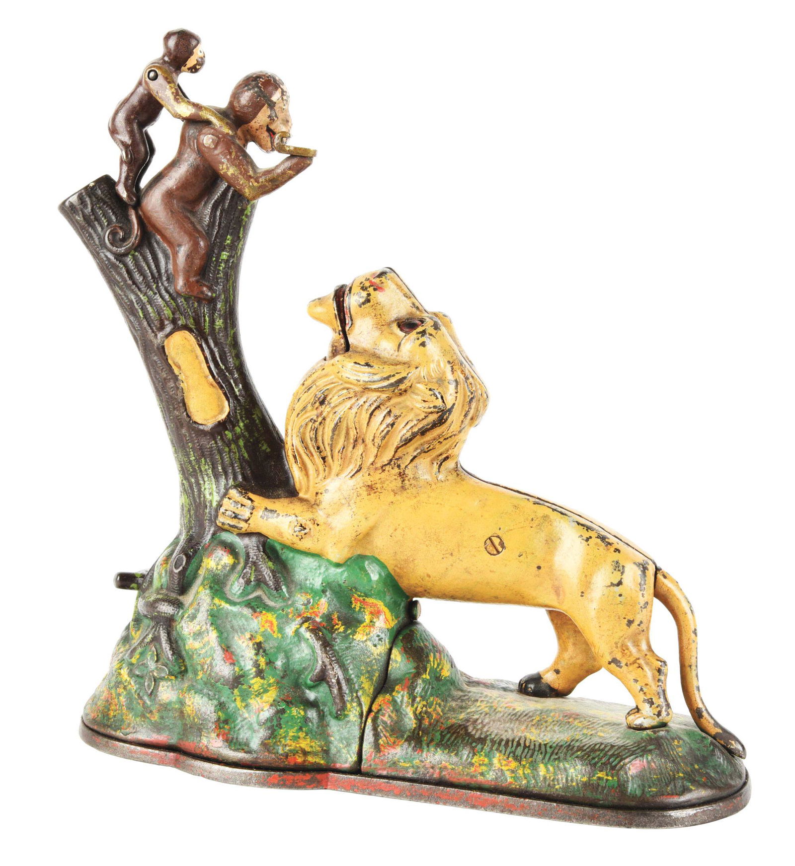 LION & TWO MONKEYS. (1 of 7)