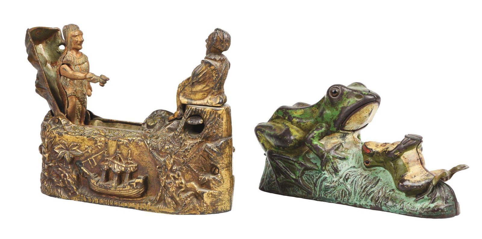 LOT OF 2: TWO FROGS AND COLUMBUS WORLD'S FAIR (1 of 5)