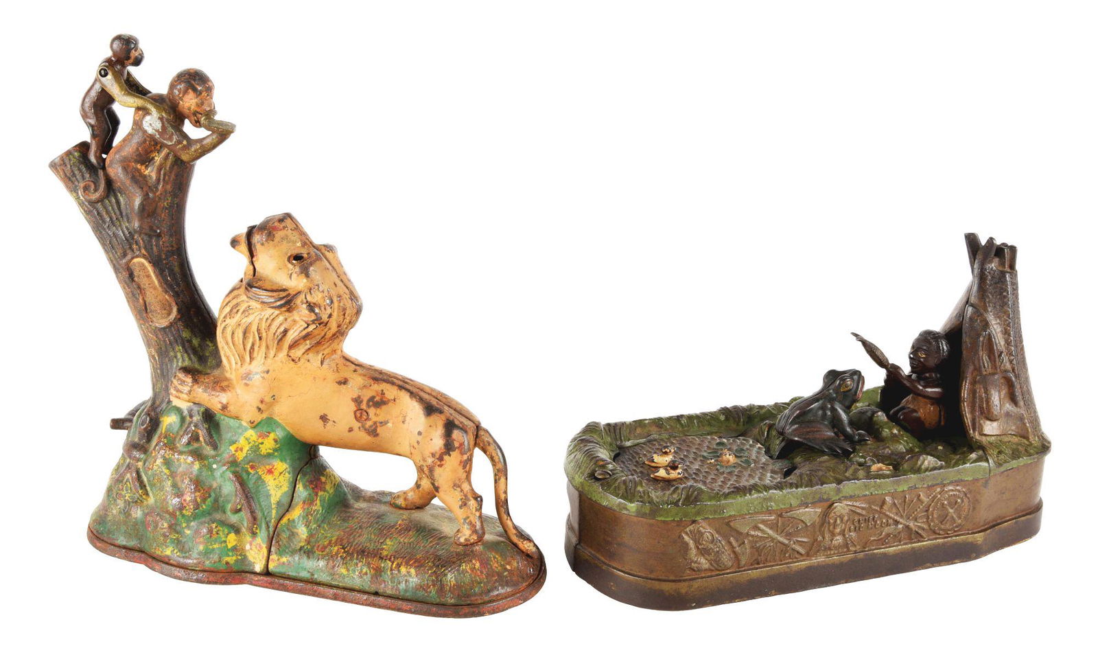 LOT OF 2: CHIEF BIG MOON AND LION AND TWO MONKEYS (1 of 7)