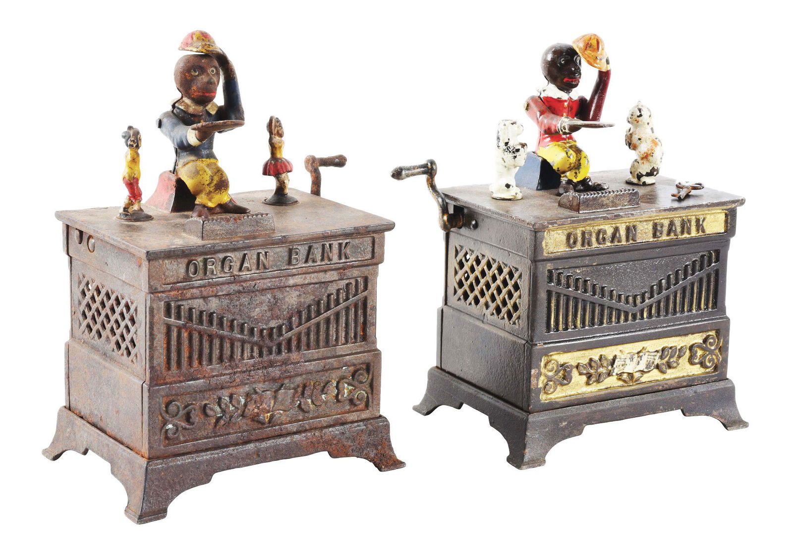 LOT OF 2: ORGAN MECHANICAL BANKS. (1 of 5)