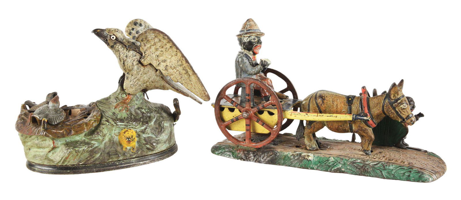 LOT OF 2: BAD ACCIDENT AND EAGLE WITH EAGLETS BANKS. (1 of 7)