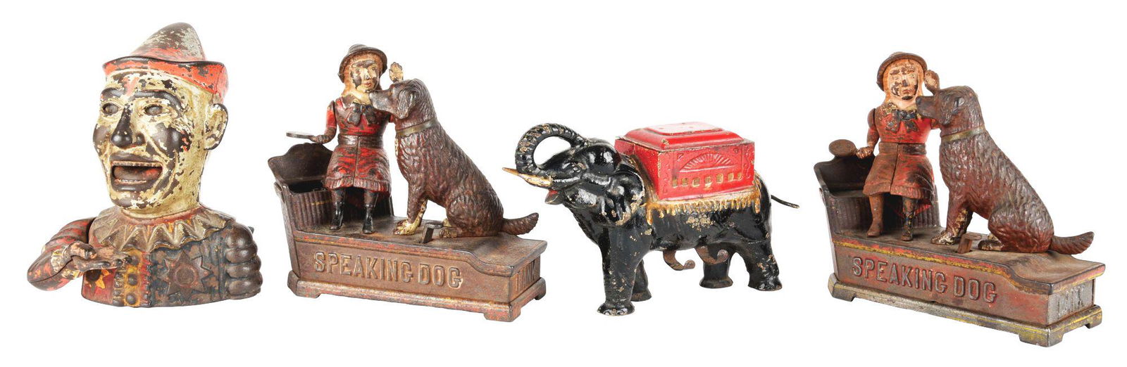 LOT OF 4: CAST-IRON MECHANICAL BANKS. (1 of 9)