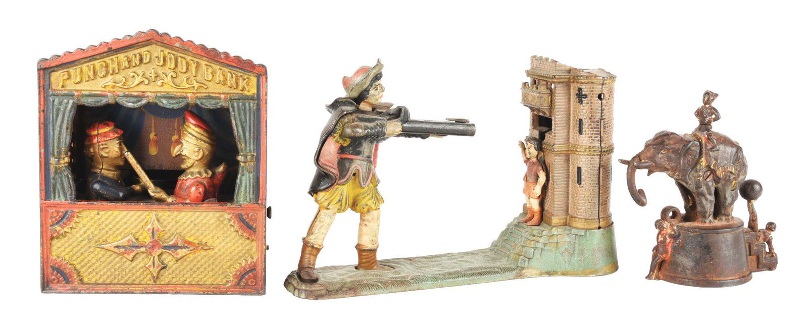 LOT OF 3: PUNCH AND JUDY, ELEPHANT AND WILLIAM TELL (1 of 8)