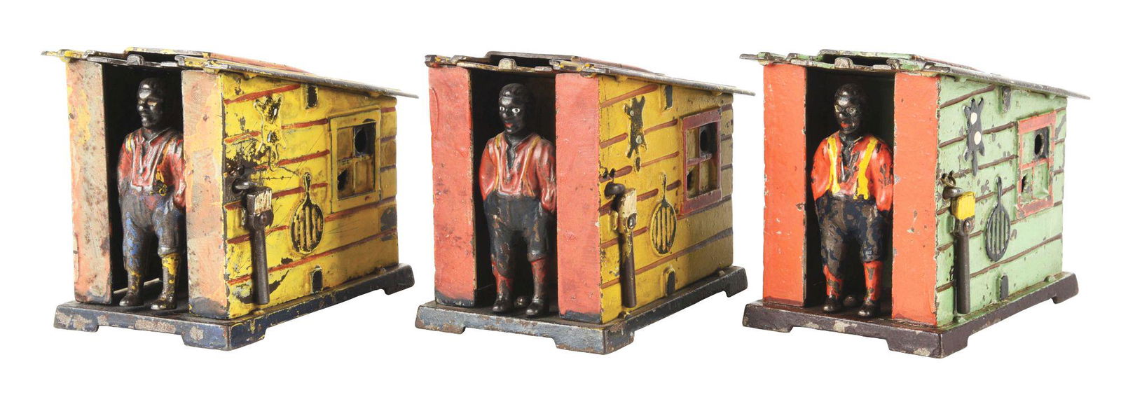 LOT OF 3: CABIN BANKS. (1 of 8)