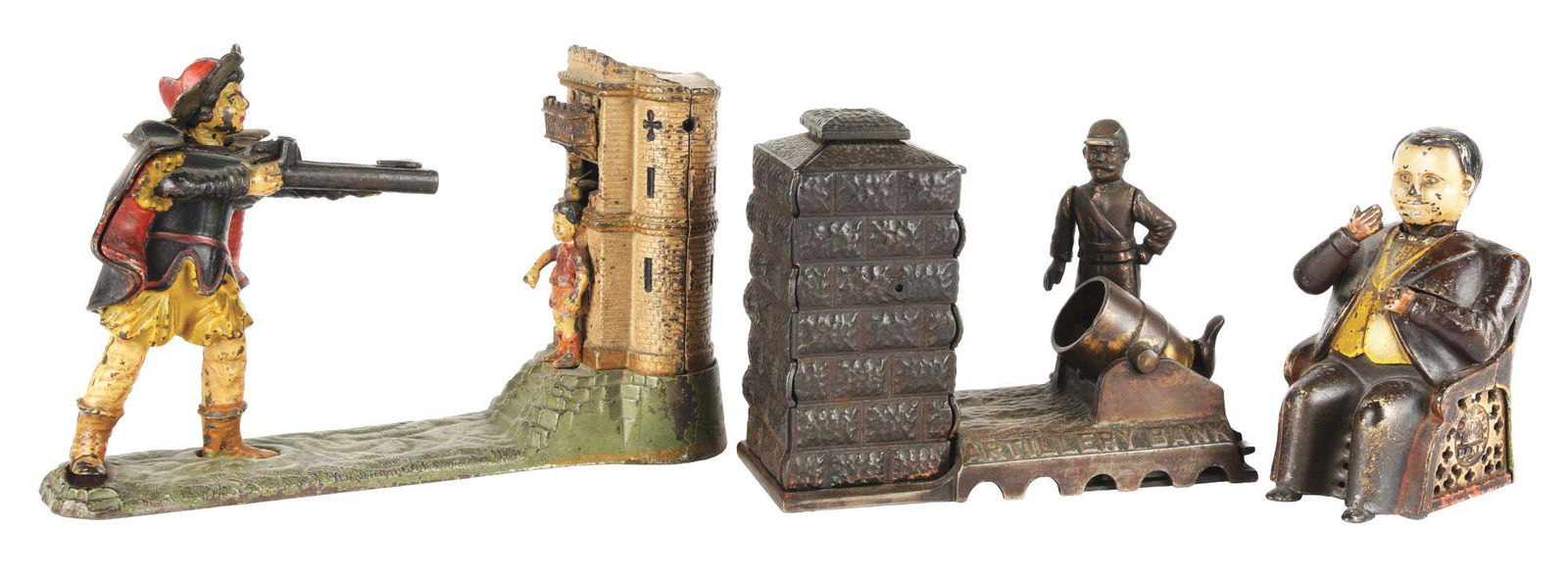 LOT OF 3: TAMMANY, WILLIAM TELL AND ARTILLERY BANKS. (1 of 8)