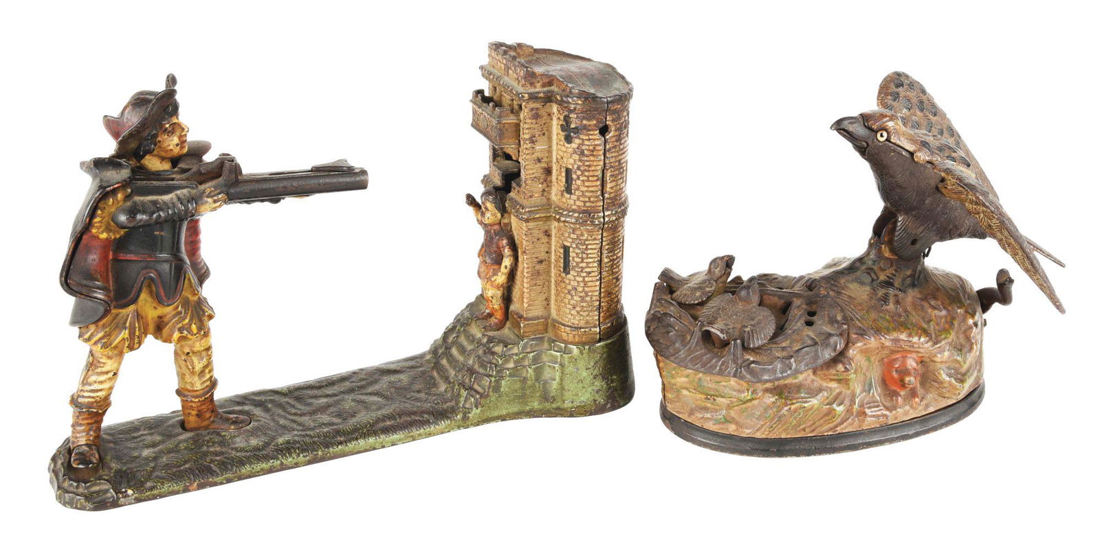 LOT OF 2: WILLIAM TELL AND EAGLE WITH EAGLETS BANKS. (1 of 7)