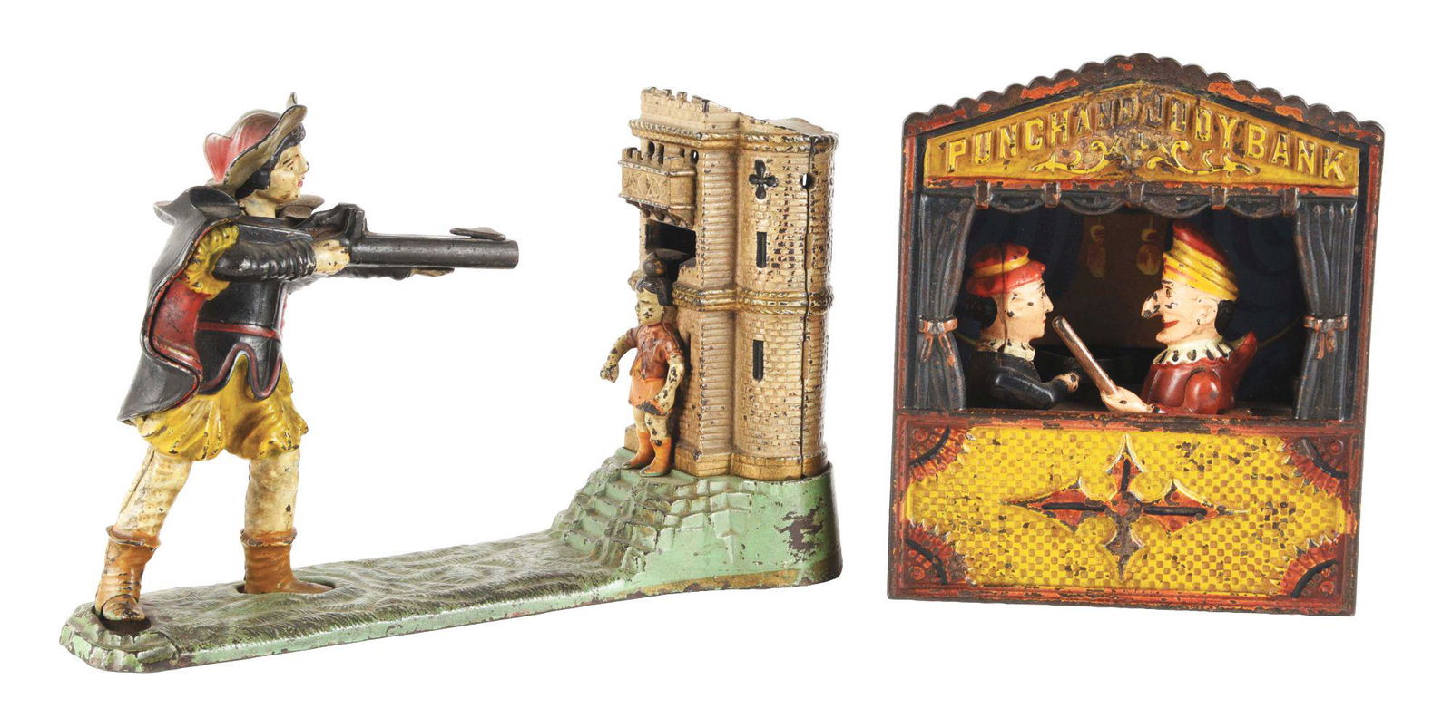 LOT OF 2: MECHANICAL BANKS INCLUDING WILLIAM TELL AND (1 of 7)