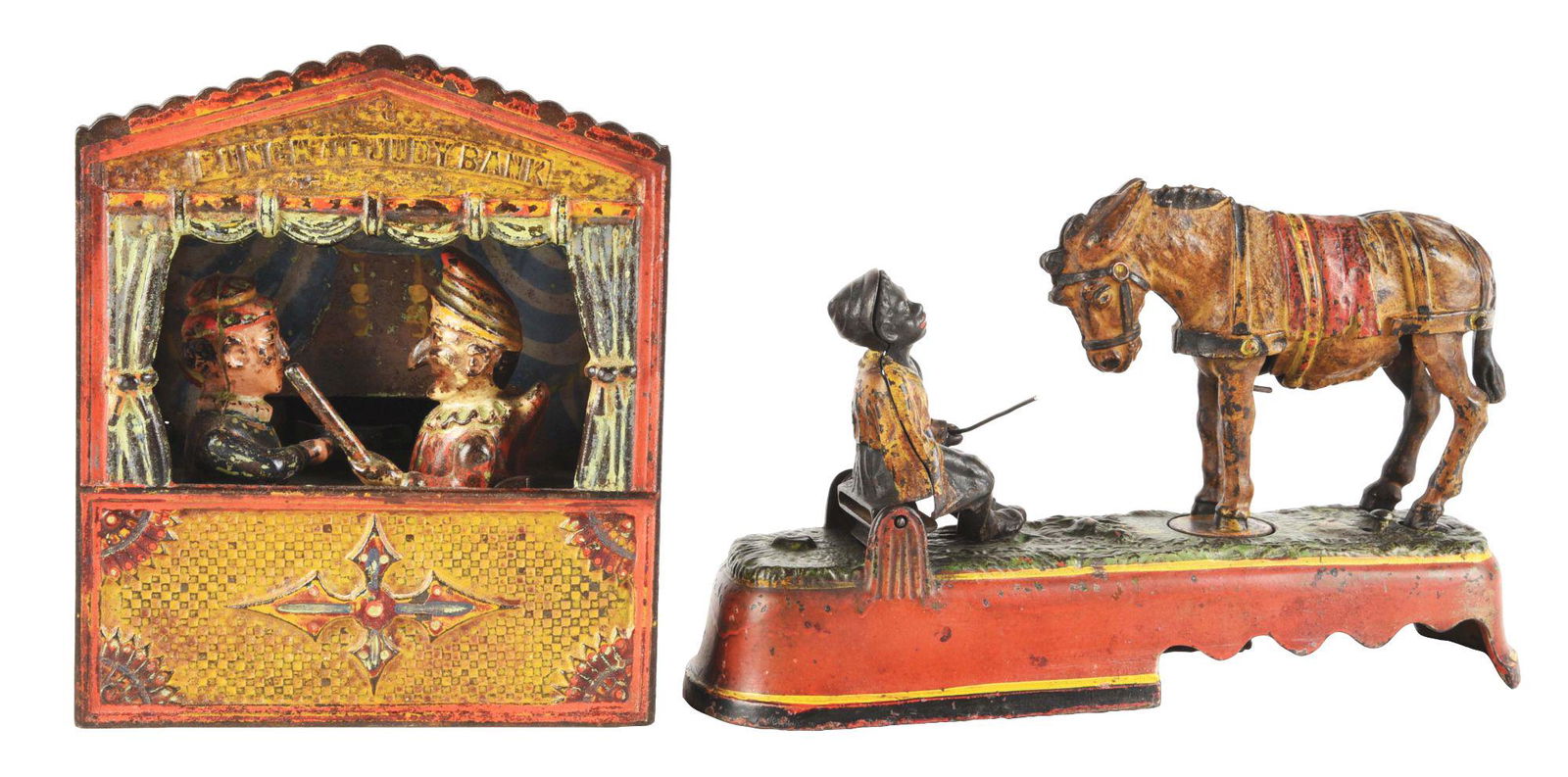 LOT OF 2: MECHANICAL BANKS INCLUDING PUNCH & JUDY AND (1 of 7)
