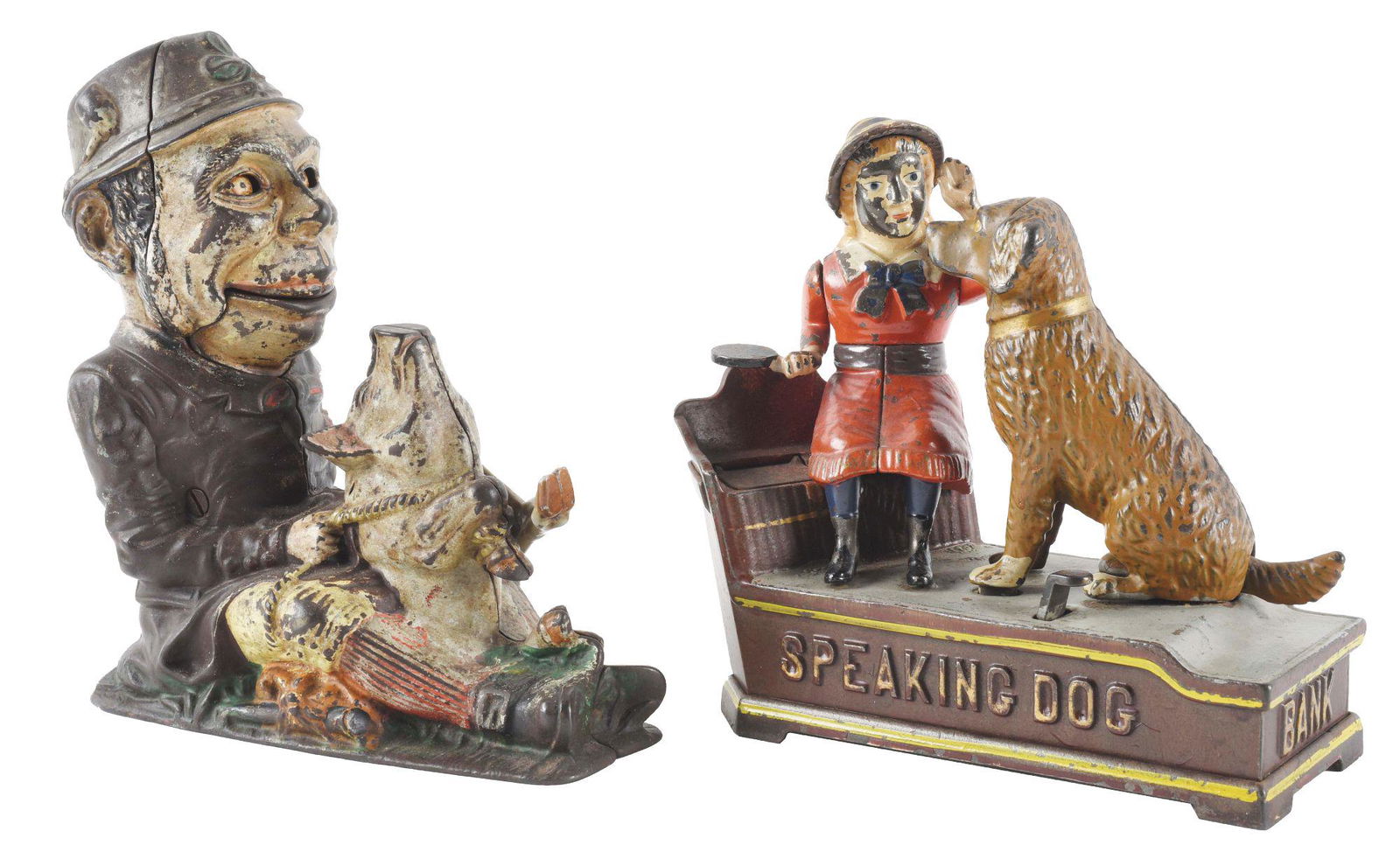 LOT OF 2: PADDY AND THE PIG AND SPEAKING DOG MECHANICAL (1 of 5)